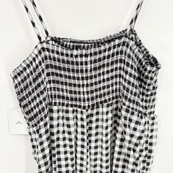 NWT Urban Outfitter Out from Under Izzy Smocked Gingham Romper, Sz Med, Vacation - Picture 7 of 11